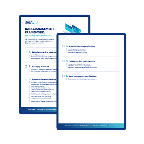 Data management framework: The 6-step checklist [PDF] preview
